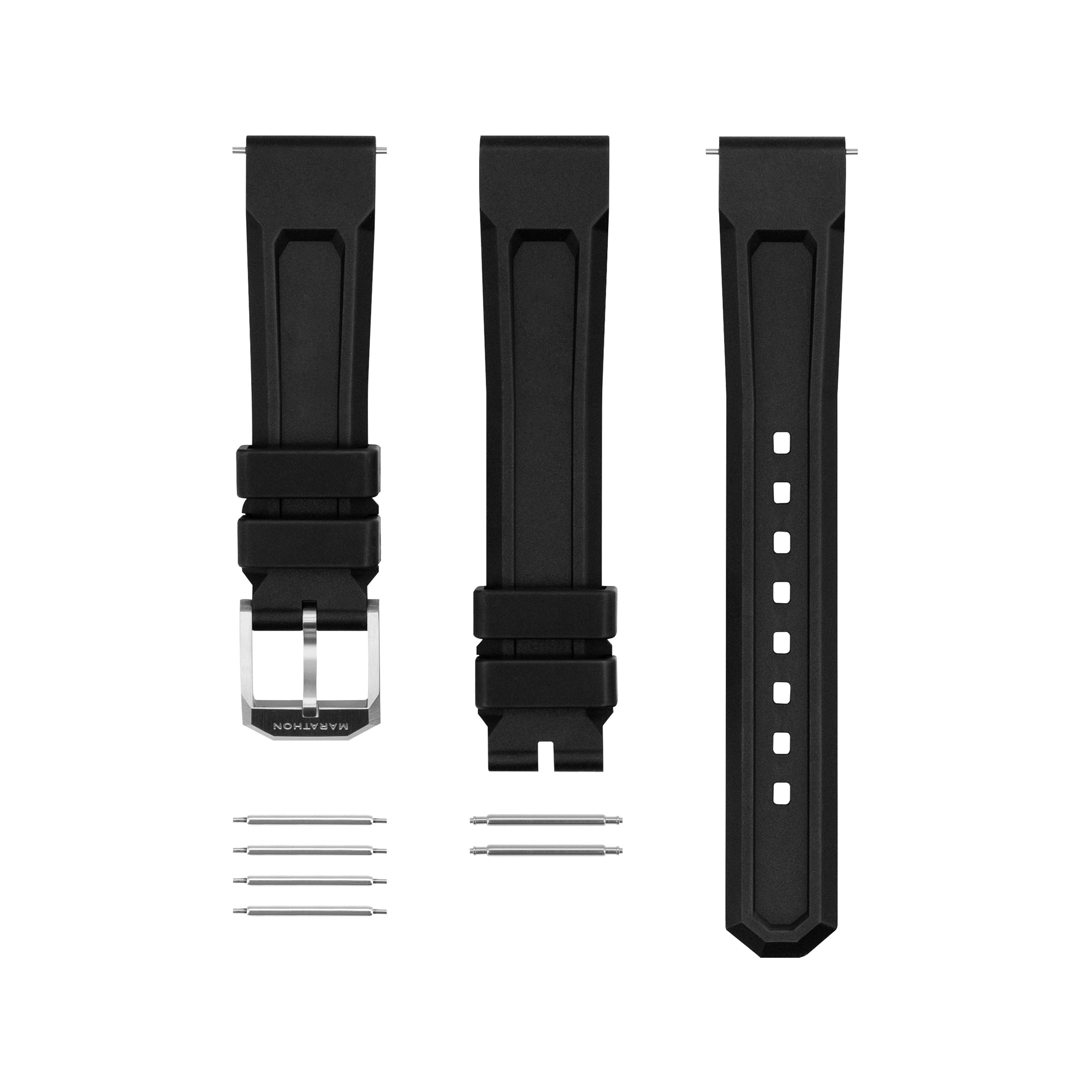 18mm rubber best sale watch strap