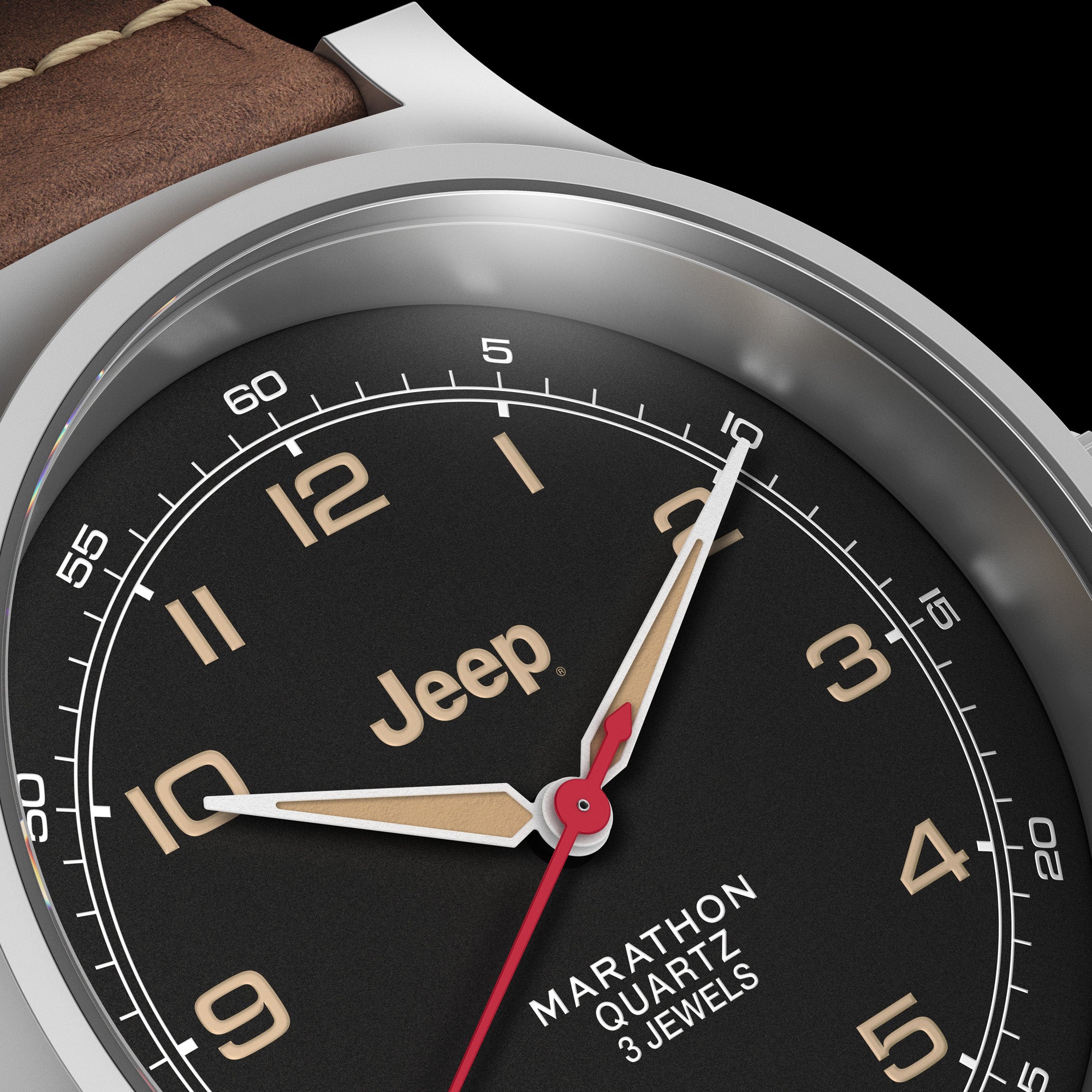 Jeep Willys SSGPQ de 41 mm cuarzo de oficial Marathon Watch