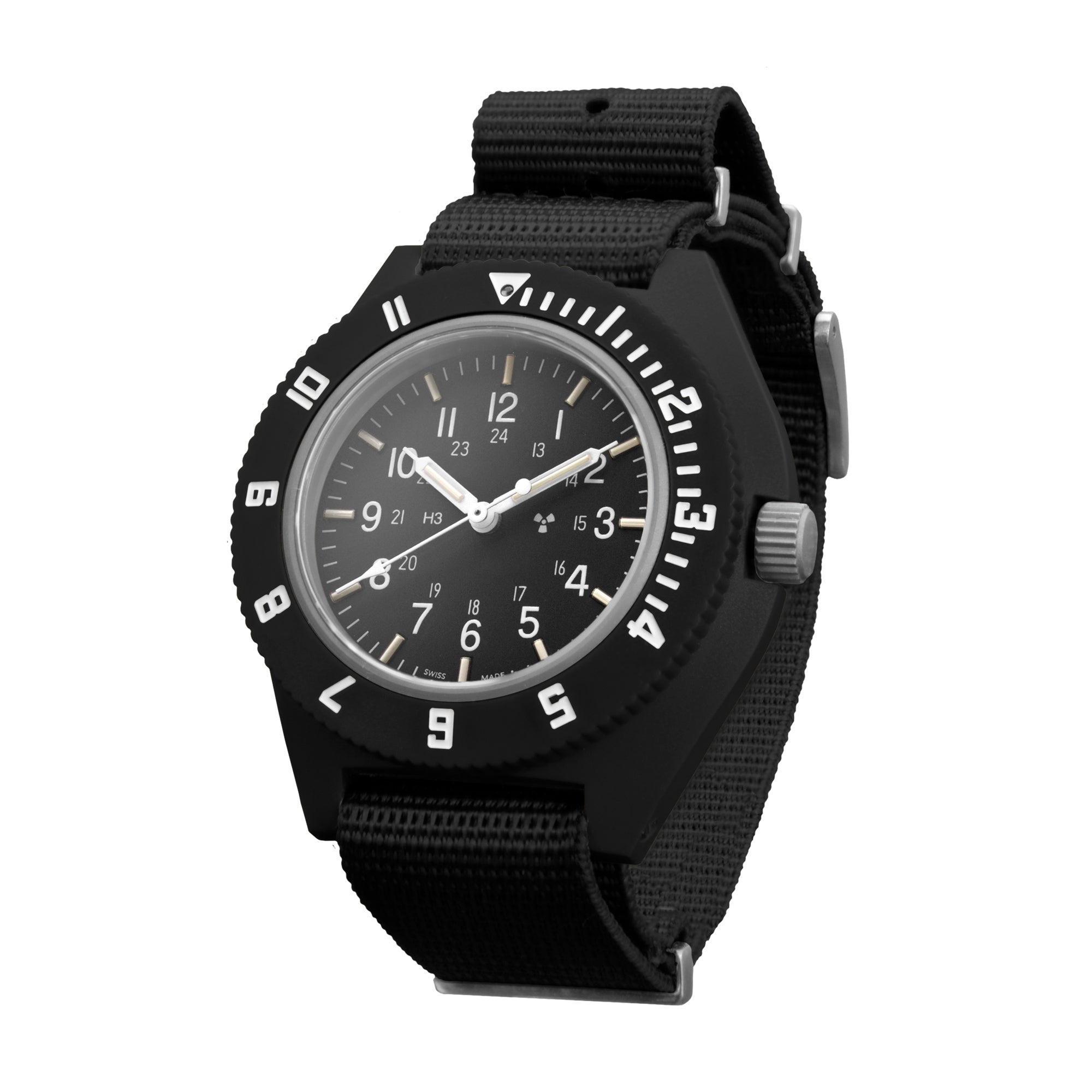 41mm Black Pilot's Navigator (Quartz) – Marathon Watch