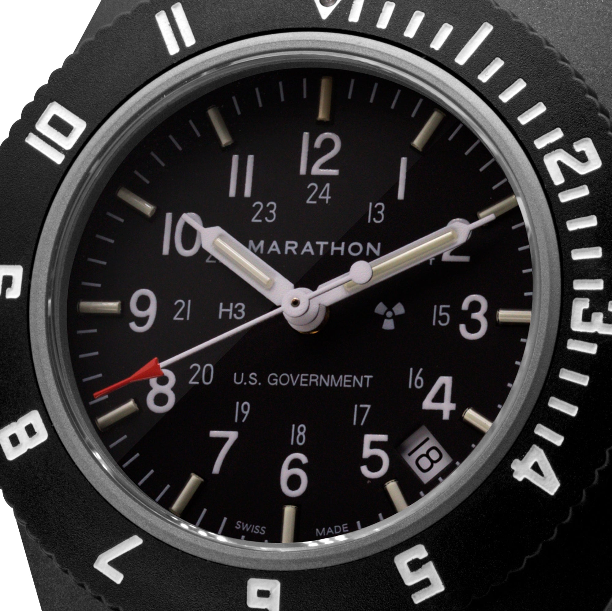 41mm Black Pilot's Navigator with Date (Quartz) – Marathon Watch