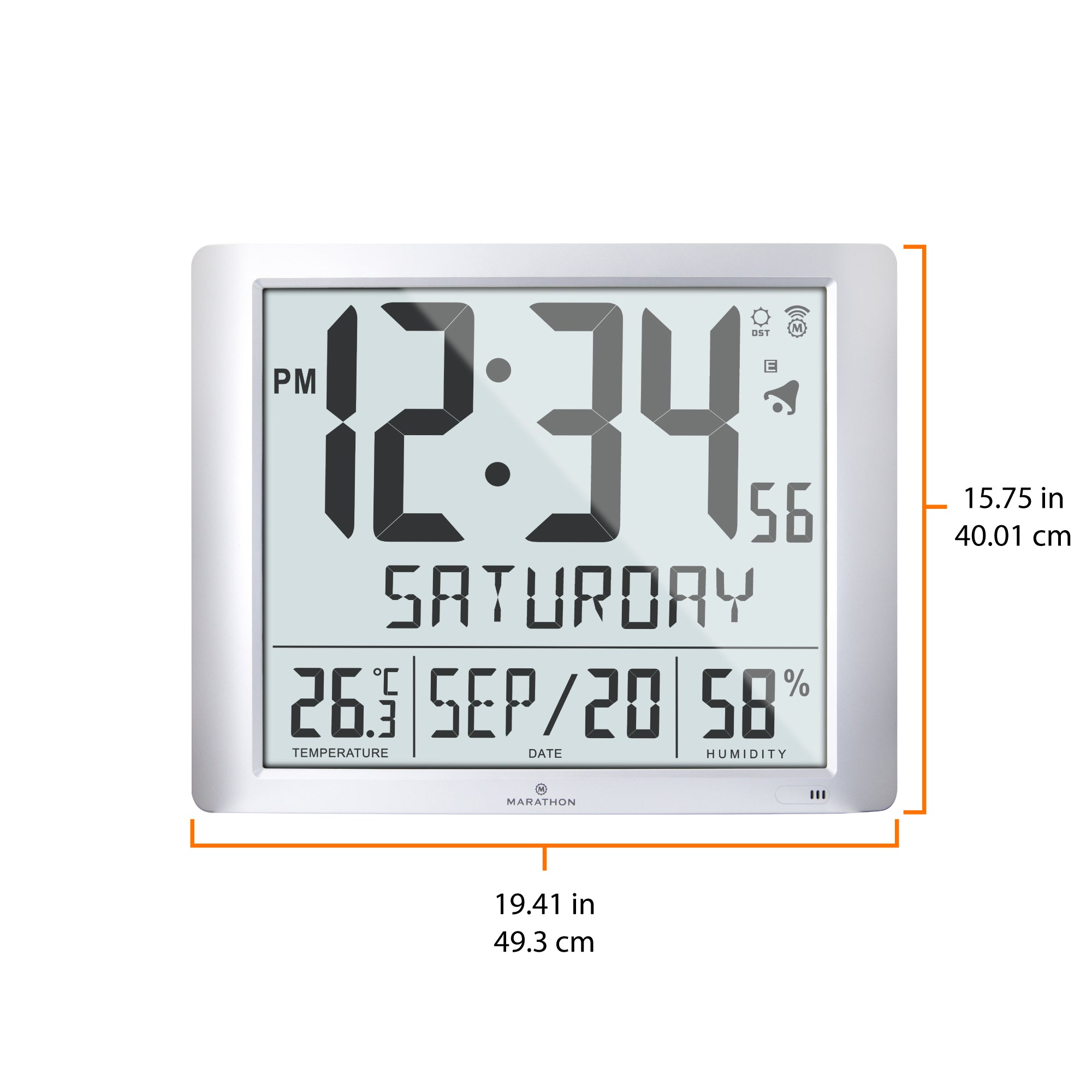 Reloj de pared discount digital extra grande