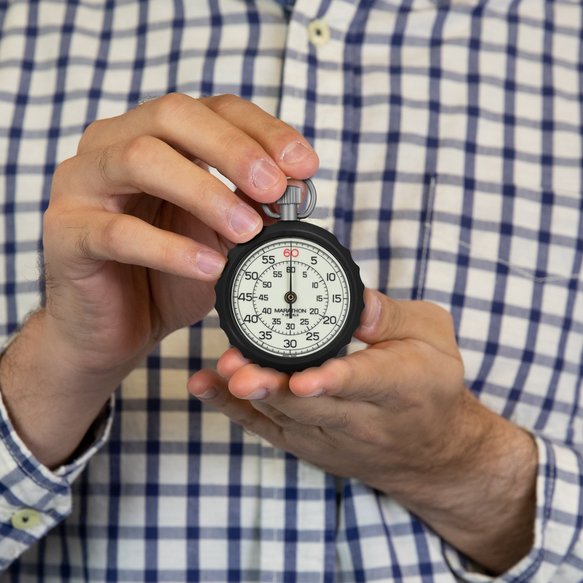 Mechanical Stopwatch Instantaneous Return and Time Out Glow in