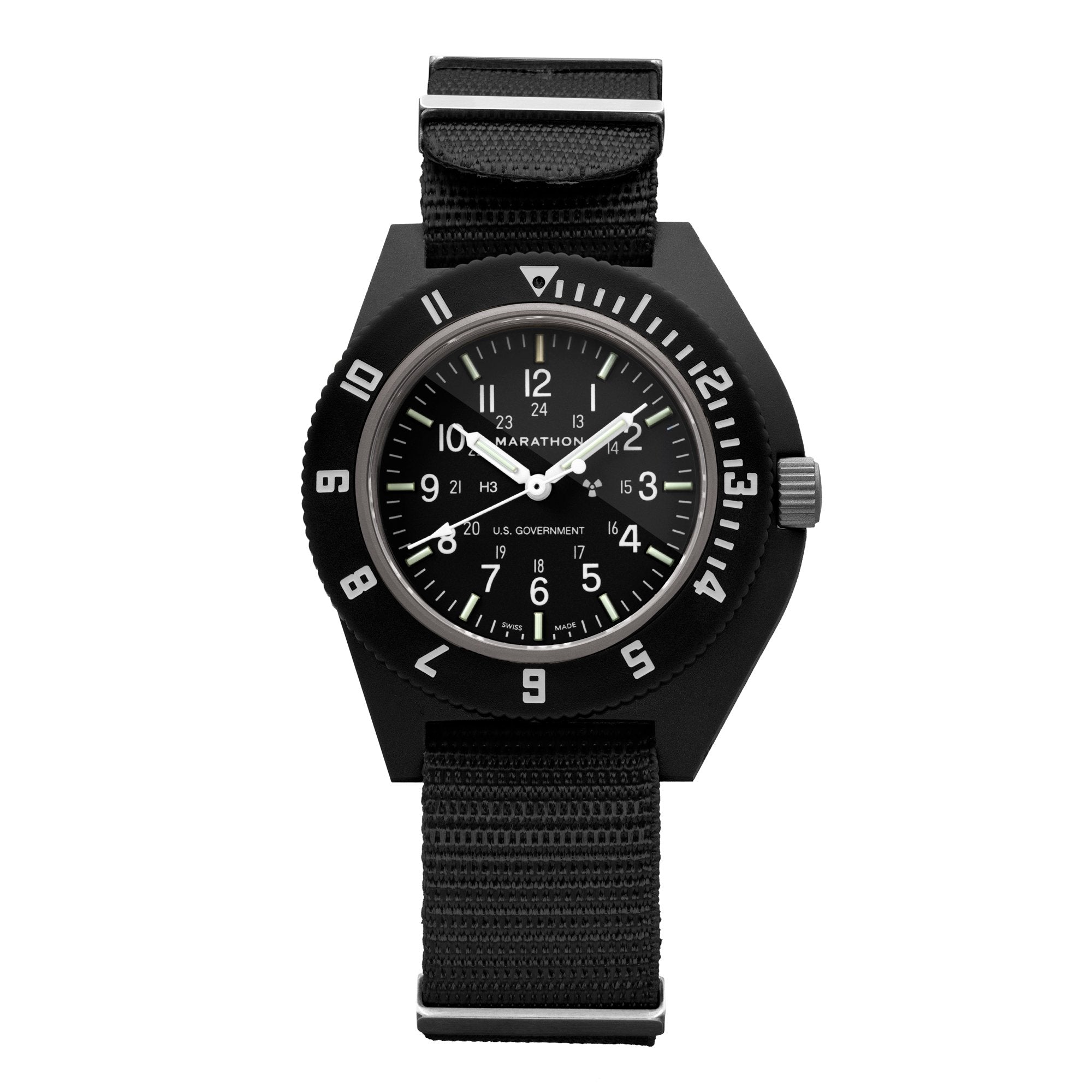 41mm Black Pilot's Navigator (Quartz) – Marathon Watch