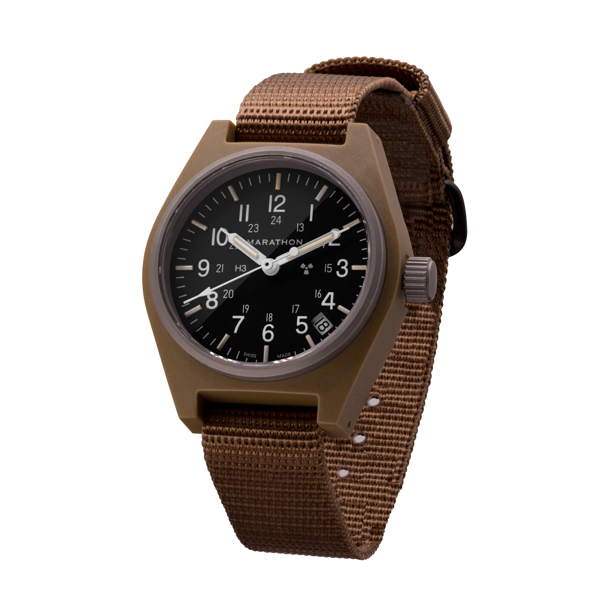 34mm Desert Tan General Purpose Quartz with Date GPQ Marathon